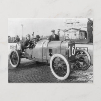 1913 Rennwagen Postkarte