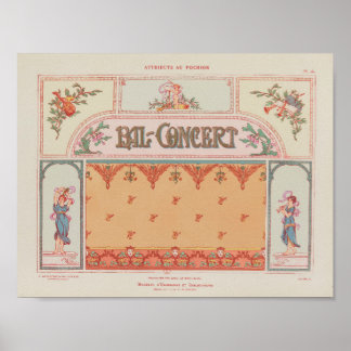 1914 Charayron Pochoir Kunst Ornament Pl27 Poster