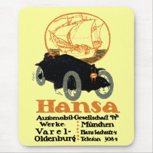 1914 Hansa Automobile Mousepad