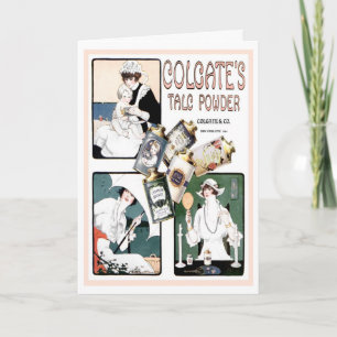 1914! "PAMPER YOURSELF" WERBUNG GREETING KARTE