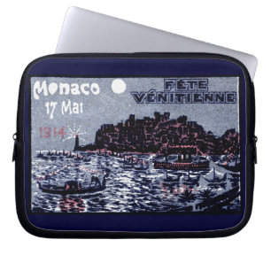 1914 Venezianisches Festival von Monaco Laptopschutzhülle