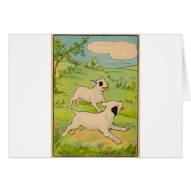 1914 zwei laufende Hunde (Vorderseite (Horizontal))