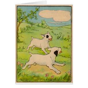 1914 zwei laufende Hunde
