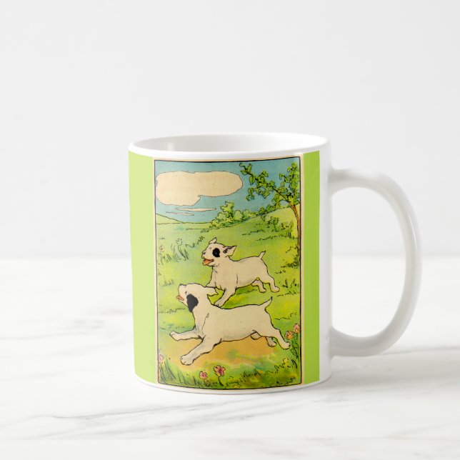 1914 zwei laufende Hunde Kaffeetasse (Rechts)