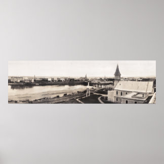1915 Ansicht von Fairbanks, AK Yard Long Foto Poster
