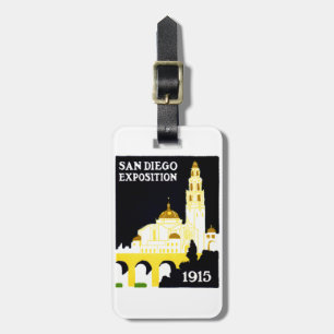 1915 Ausstellung in San Diego Gepäckanhänger