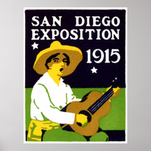 1915 Ausstellung in San Diego Poster