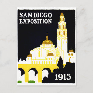 1915 Ausstellung in San Diego Postkarte