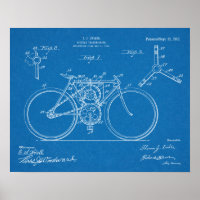 1915 Entwurf des Bikerstrahls Art Print
