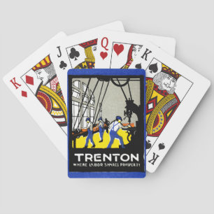 1915 Vintag Trenton New Jersey Spielkarten