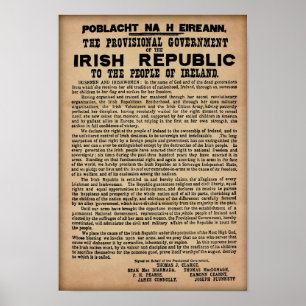 1916: Irische Proklamation - Original-Kopie Poster