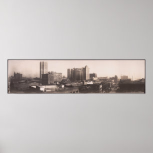 1916 Panoramablick, Birmingham AL Yard Long Foto Poster
