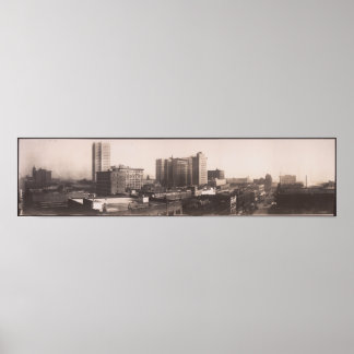 1916 Panoramablick, Birmingham AL Yard Long Foto Poster