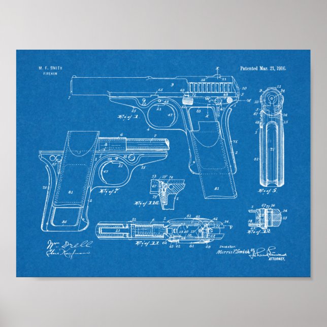 1916 Smith und Patentkunst Zeichnend Printwerbung Poster (Vorne)