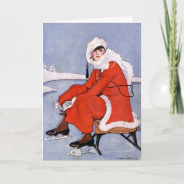 1916 Vintager modischer Skater Karte