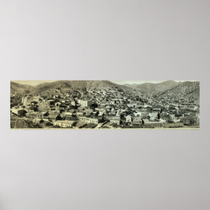 1916 Vögel Augen Blick auf Bisbee, AZ Vintages Fot Poster