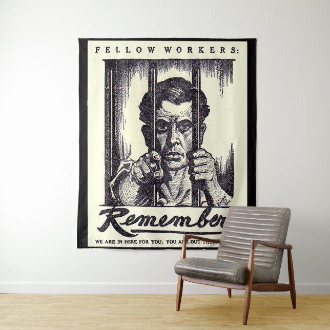 1917 Arbeitskollegen erinnern sich! Wandteppich (Beispiel)