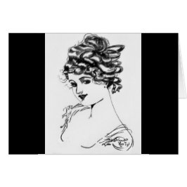 1917 Art Nouveau Ink Zeichnend