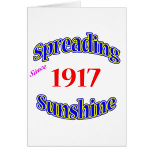 1917 ausgebreiteter Sonnenschein
