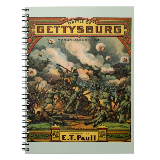 1917 Die Schlacht von Gettysburg Notizblock (Vorderseite)