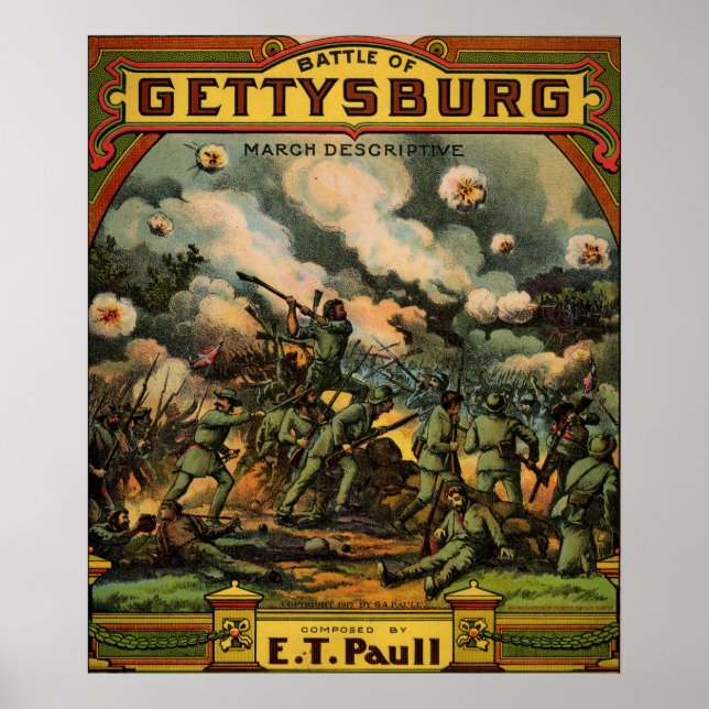 1917 Die Schlacht von Gettysburg Poster (Vorne)