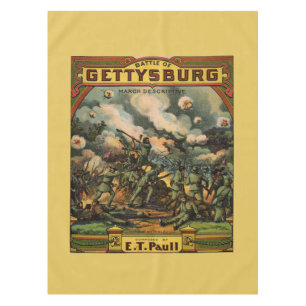 1917 Die Schlacht von Gettysburg Tischdecke