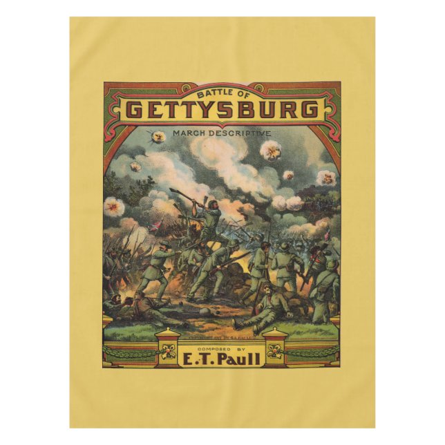1917 Die Schlacht von Gettysburg Tischdecke (Vorderseite)