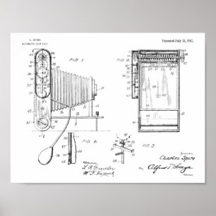 1917 Faltkamera Patent Art Zeichnend Druck Poster