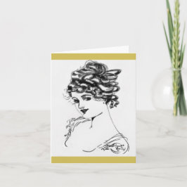 1917 Jugendstil-Mitteilungskarten! Karte