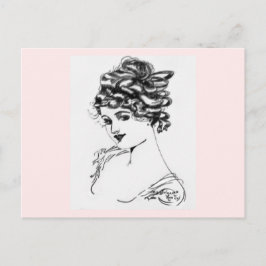 1917 Jugendstil-Tinte Gezeichnet von meinem Opa Postkarte