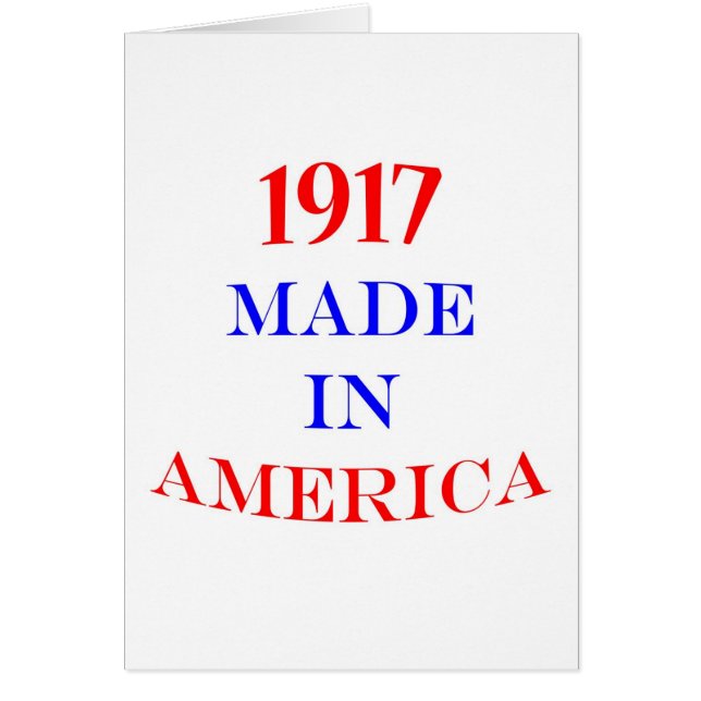 1917 machte in Amerika (Vorne)