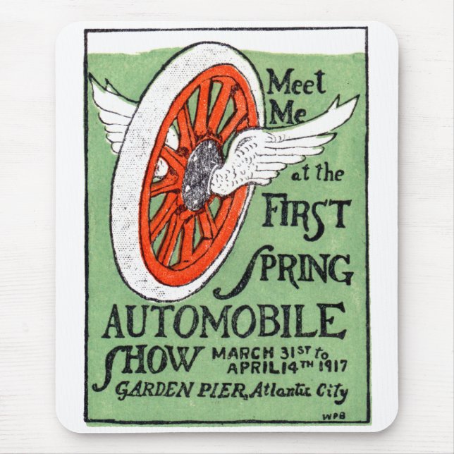 1917 New Jersey Frühjahrs-Automobilausstellung Mousepad (Vorne)