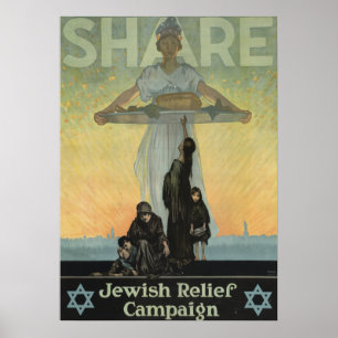 1917 - Plakat für die jüdische Hilfskampagne (WWI)