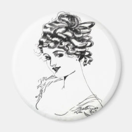 1917 Russell L. Swigert Art Nouveau Lady Magnet