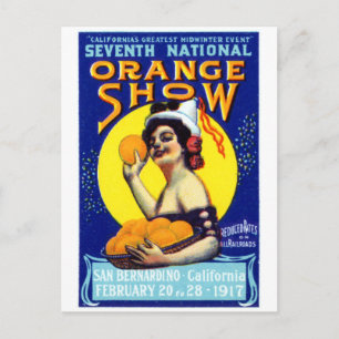 1917 San Bernardino Poster Postkarte