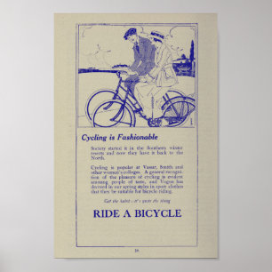 1917 Vintages Fahrrad-Marketing und Art-Poster Poster