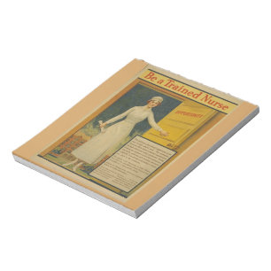 1917 WWI Plakat: Werde eine ausgebildete Krankensc Notizblock