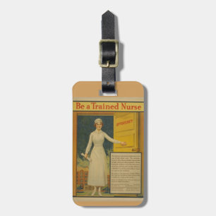 1917 WWI-Poster wird eine ausgebildete Krankenpfle Gepäckanhänger
