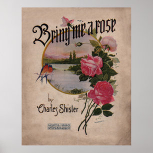 1918 bringen Sie mir eine Rose Poster