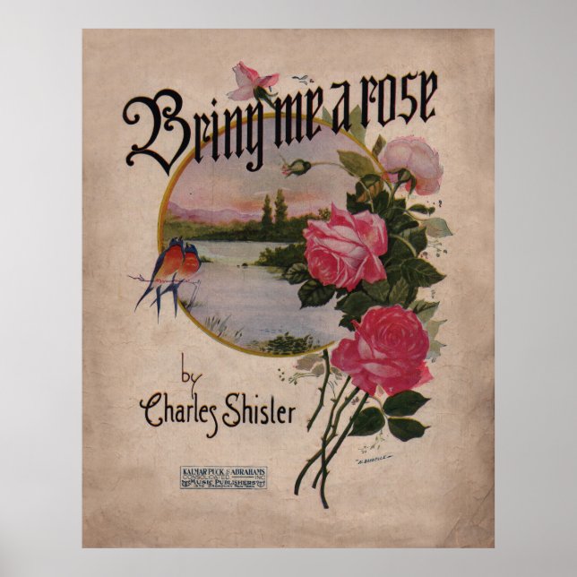 1918 bringen Sie mir eine Rose Poster (Vorne)