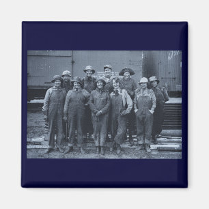 1918 Frauenarbeiterinnen Union Pacific Railroad Magnet