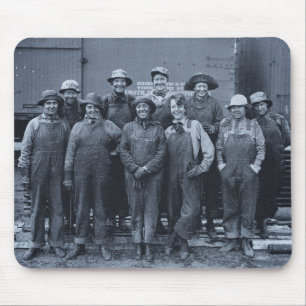 1918 Frauenarbeiterinnen Union Pacific Railroad Mousepad