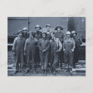 1918 Frauenarbeiterinnen Union Pacific Railroad Postkarte
