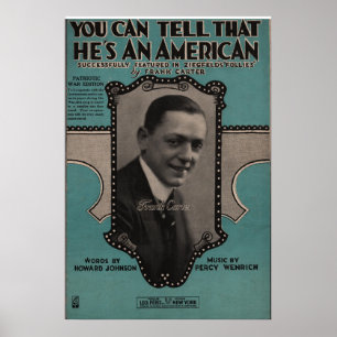 1918 KÖNNEN SIE SAGEN, ER IST EIN AMERIKANER POSTER