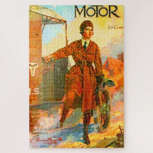 "1918 Motor Vintage Magazine" Puzzle (Vertikal)
