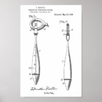 1918 Vintag Reflex Hammer Patentdruckkunst