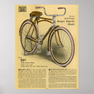 1918 Vintage Fahrrad Ranger Superbe Werbeplakat Poster