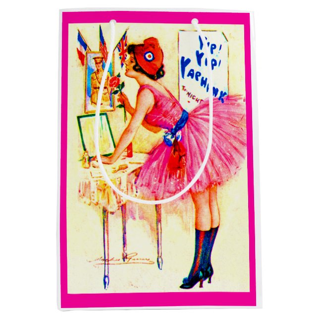 1918 Yip Yip Yaphank-Titelbild Mittlere Geschenktüte (Vorderseite)