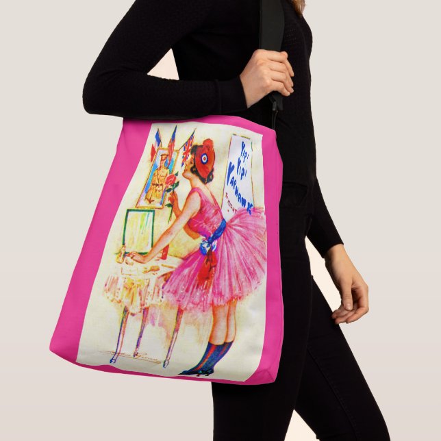 1918 Yip Yip Yaphank Titelbild Tragetaschen Mit Langen Trägern (Von Nahem)