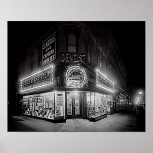1919 CORNER DRUG STORE POSTER